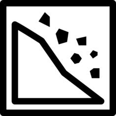 Landslide sign