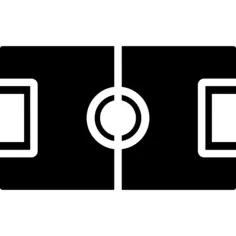 Soccer field top view