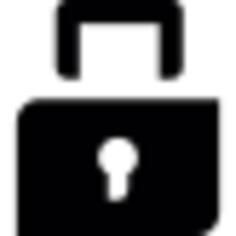 Locked padlock