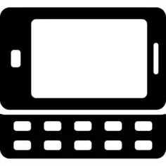 Horizontal Phone with External Keyboard