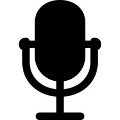 Vintage Microphone with Supporter