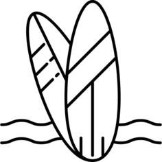 两个冲浪板