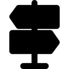 Road directions signs