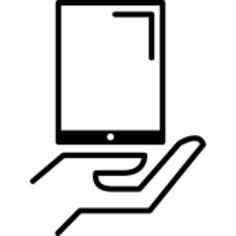 Tablet on hand