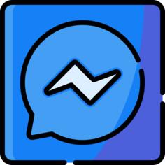 Facebook messenger徽标