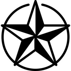 Star Inside a Circle