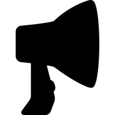Megaphone with Hand