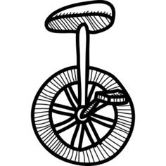 Seat on one wheel transport