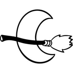Moon and Broom