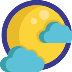 多云的夜晚