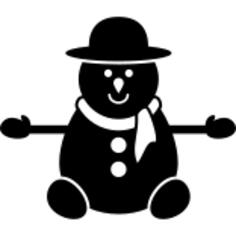 Snowman in black version