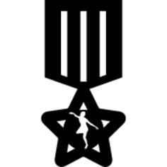Star shaped medal variant