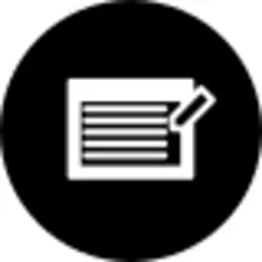 Write text symbol in a circle