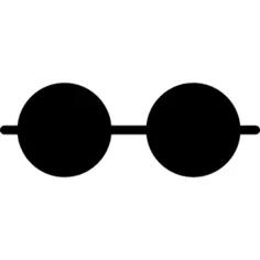 Horizontal line with two black dots