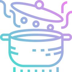 煮
