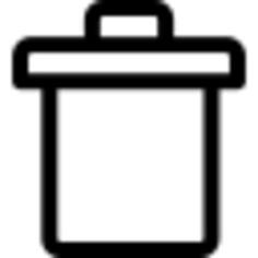 Trash bin closed