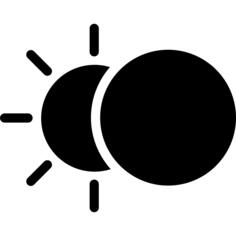 月亮遮蔽了太阳