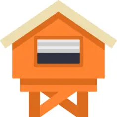 Beach hut