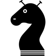 Horse head silhouette variant