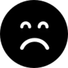 悲伤的图释方形脸闭着眼睛