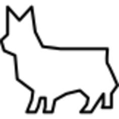 Cat geometric silhouette