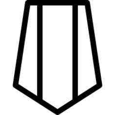 Shield with Two Stripes