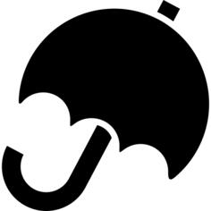 伞打开了轮廓