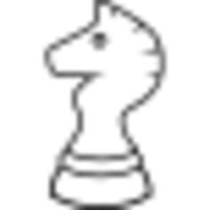 Horse chess piece outline