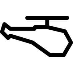 Helicopter silhouette