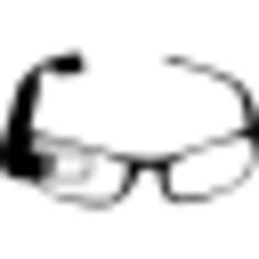 Google glasses from frontal view