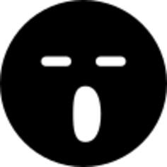 Singing emoticon square face
