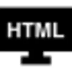 Monitor screen with html letters