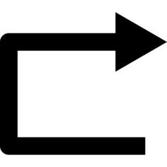 Right straight arrow angle symbol