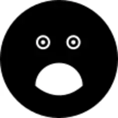 惊讶的圆角方脸