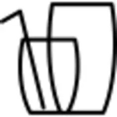 Pitcher with glass and straw