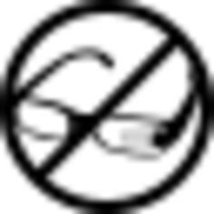 Google glasses prohibition signal