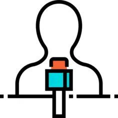 Male reporter