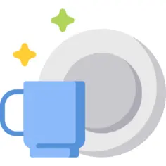 Clean dishes