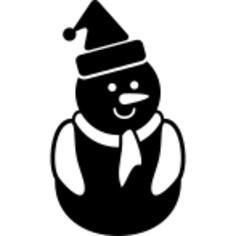 Christmas snowman black variant