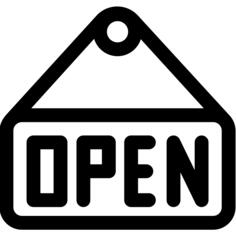 Open sign