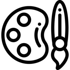 油漆调色板