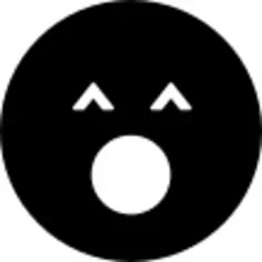Yawning emoticon square face
