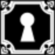 Keyhole in elegant square design