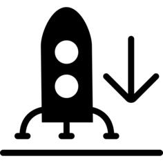 Rocket going down on floor