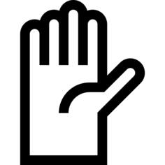 Raising hand