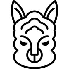 Sheep face outline