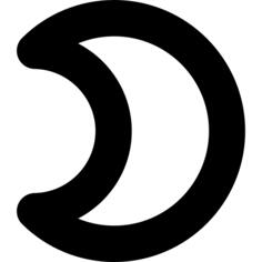 月相粗略轮廓符号