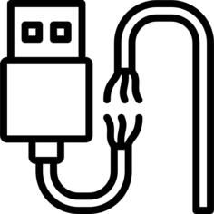 Broken cable