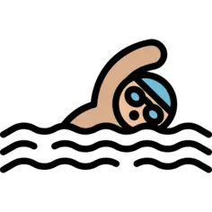 游泳的