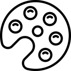 油漆调色板